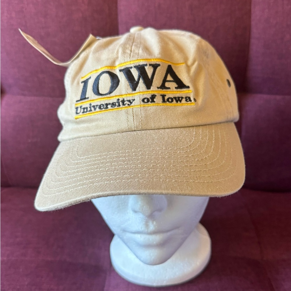 University of Iowa khaki NWT unisex hat.